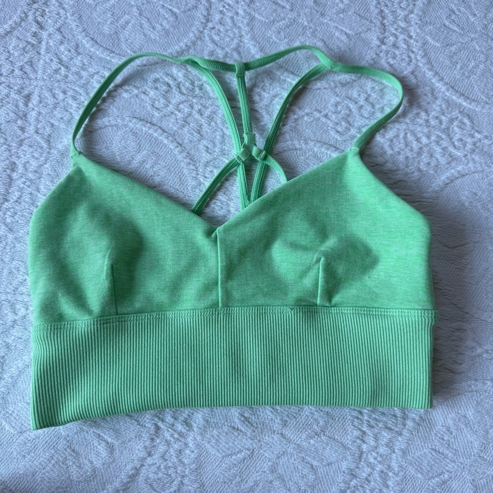 Sport bra alo green size S
